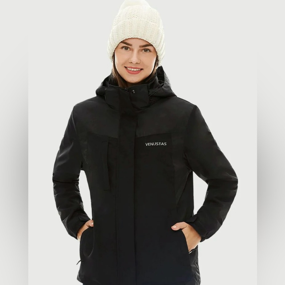 VENUSTAS Women's 3-In-1 Heated Jacket 7.4V With Heating Pockets, W2166 NWT 🌴